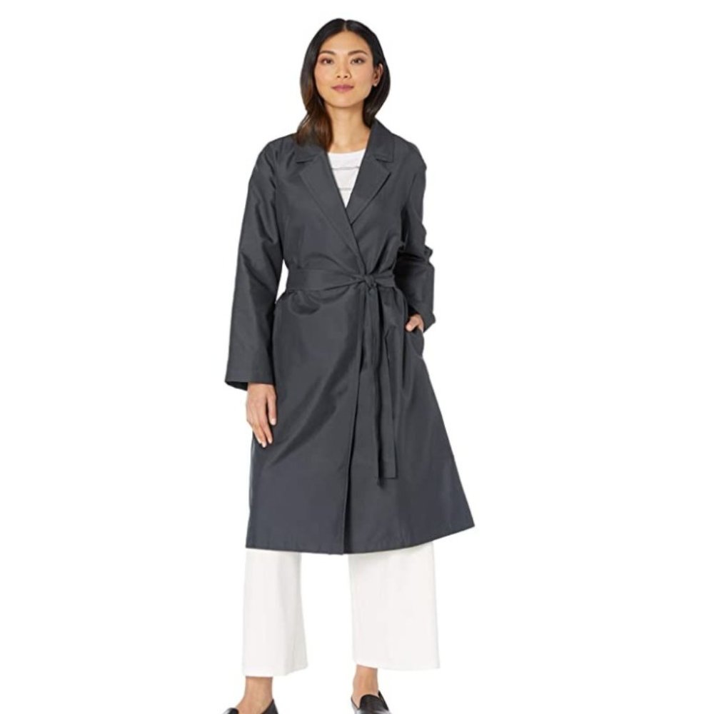 Eileen Fisher Belted Lined Trench Coat
